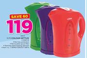 Logik 1.7Ltr Colour Kettles-Each