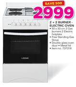 Logik 2+2 Burner Electric Oven
