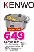 Kenwood 6.5Ltr Slow Cooker CP657