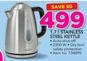Brabantia 1.7Ltr Stainless Steel Kettle