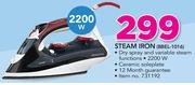Brabantia 2200W Steam Iron BBEL-1016