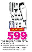 Wahl The Styler Clipper Set In Carry Case