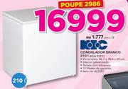 KIC Congelador Branco 210Ltr KCG 210 1
