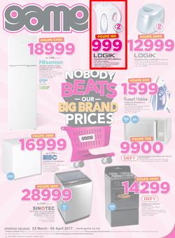 Game Mozambique : Nobody Beats Our Big Brand Prices (23 Mar - 5 Apr 2017), page 1