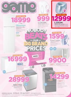 Game Mozambique : Nobody Beats Our Big Brand Prices (23 Mar - 5 Apr 2017), page 1