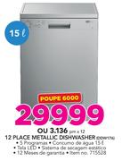 Defy 12 Place Metallic Dishwasher DDW176