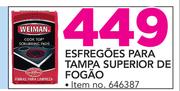 Weiman esfregoes para tampa superior de fogão