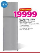 Defy Geladeira Com Porta Metálica 183 Ltr D220D