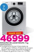 Samsung 7Kg Maquina de Lavar Roupa WW70J4263GS F