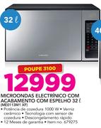 Samsung 32Ltr Microondas Electronico com Acabamento com espelho ME0113M1XF