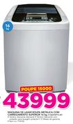 LG 16Kg maquina de Lavar Roupa Metalica com Carregamento Superior T1603TEFTS AF