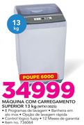 Hisense 13Kg Máquina com Carregamento Superior WTX1302S
