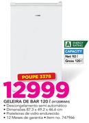 Hisense 120 Ltr Geladeira De Bar H120RWH
