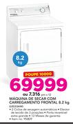 Speed Queen 8.2Kg Maquina de Secar com Carregamento Frontal LES33AW