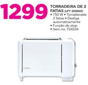 Logik Torradeira de 2 Fatias LPT 200NW