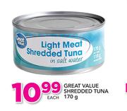 Great value Shredded Tuna-170g