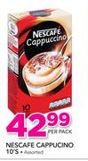 Nescafe Cappucino-10's per Pack