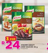Knorr Gravy And Sauces Assorted-3x36g