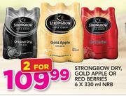 Strongbow Dry, Gold Apple Or Red Berries NRB-2x6x330ml