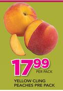 Yellow Cling Peaches Pre Pack-Per Pack