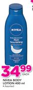 Nivea Body Lotion Assorted-400ml