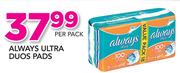 Always Ultra Duos Pads-Per Pack