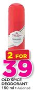 Old Spice Deodorant Assorted-2x150ml