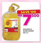 Golden K Sunflower Oil-5Ltr