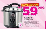 Logik 6Ltr Pressure Cooker RSH-012476-11