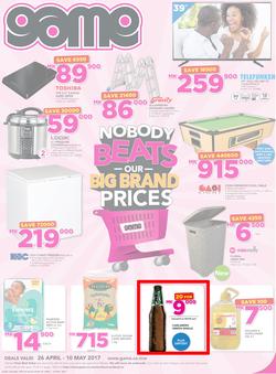 Game Malawi : Nobody Beats Our Big Brand Prices (26 Apr - 10 May 2017), page 1
