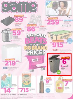 Game Malawi : Nobody Beats Our Big Brand Prices (26 Apr - 10 May 2017), page 1