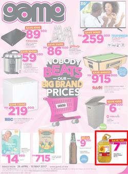 Game Malawi : Nobody Beats Our Big Brand Prices (26 Apr - 10 May 2017), page 1