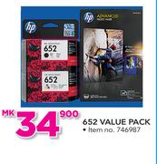 HP 652 Value Pack