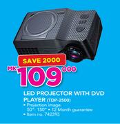 LED Projector With DVD Player TDP-2500