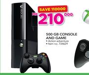XBOX 360 500GB Console And Game