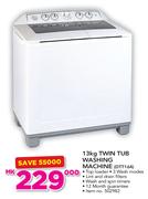 Defy 13Kg Twin Tub Washing Machine DTT164