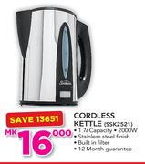 Sunbeam 1.7Ltr Cordless Kettle SSK2521