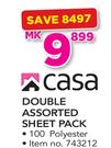 Casa Double Assorted Sheet Pack
