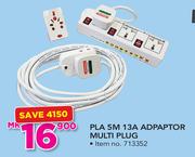 PLA 5M 13A Adaptor Multi Plug
