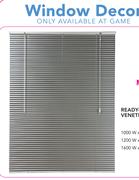 Decorland Ready-Made25mm Aluminium Venetian Blinds(Silver)-1200x1600mm