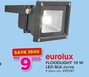 Eurolux Flood Light 10W LED BLK FS198