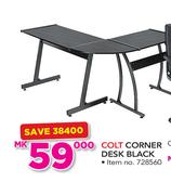 Colt Corner Desk Black