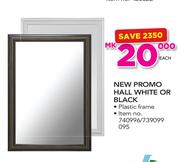 New Promo Hall White Or Black-Each