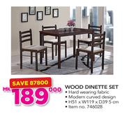Wood Dinette Set