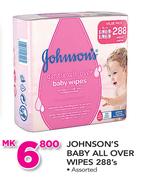 Johnson's Baby All Over Wipes 288's