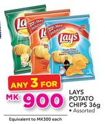 Lays Potato Chips Assorted-3 x 36g