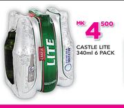 Castle Lite 6 Pack-340ml