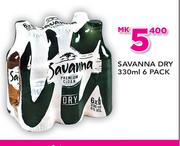 Savanna Dry 6 Pack-330ml