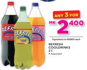 Refresh Cooldrinks Assorted-3 x 2Ltr
