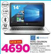 HP Intel Celeron Notebook